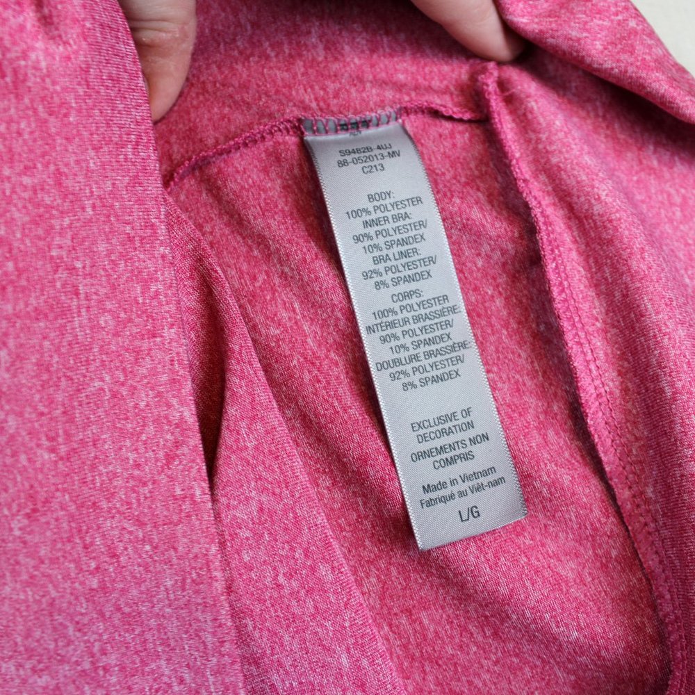 ✨ Closet Refresh - C9 by Champion Pink Racerback Tank w/ Built-In Shelf Bra - Picture 6 of 6